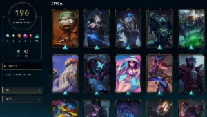 Conta Lvl 290 Com 196 Skins Esmeralda 2 - League of Legends LOL