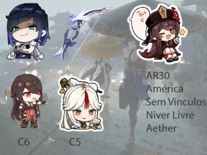 AR30 - Yelan com BIS + Hutao + Beidou C6 + Ningguang C5 - Genshin Impact