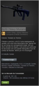 AUG | Navy Murano - CSGO - Counter Strike