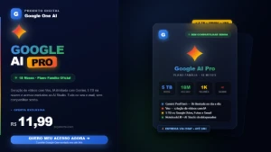 Google AI Pro + 5 TB + Gemini + Veo 30 dias garantia - Assinaturas e Premium