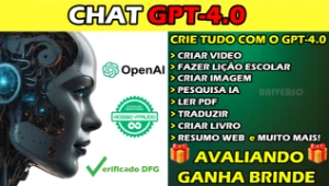 Chat GPT 4.0 - Crie Videos, Imagens, Áudio e Códigos html - Inteligência Artificial