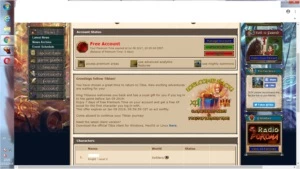 Conta do tibia segue informações abaixo!!