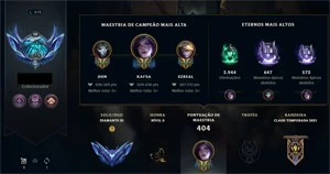 Conta LOL Diamante - League of Legends