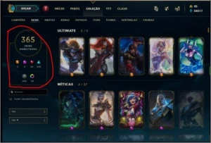 Conta Unranked com mais de R$8000 Investidos - League of Legends LOL