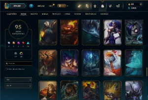 Prata 3 com 120 Champs e 95 Skins ( MAIN TOP ) - League of Legends LOL