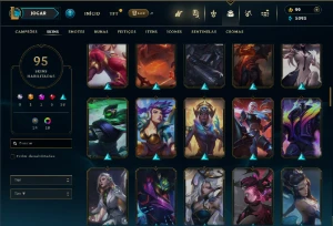 Prata 3 com 120 Champs e 95 Skins ( MAIN TOP ) - League of Legends LOL