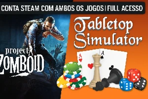 Conta Steam com Tabletop Simulator + Project Zomboid