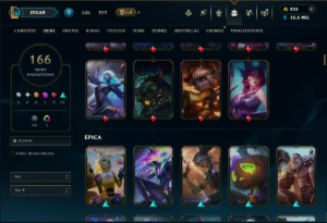 Unranked com TODOS os Champs e 166 Skins ( JG / ADC / ADC ) - League of Legends LOL