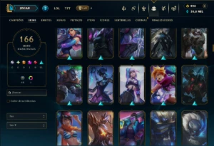Unranked com TODOS os Champs e 166 Skins ( JG / ADC / ADC ) - League of Legends LOL