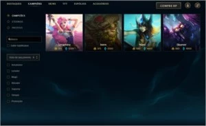conta diamante 3, 4bonecos para adquirir todos, lvl 454 - League of Legends LOL
