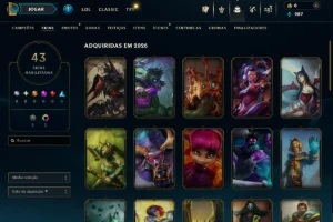 [Entrega Automática] Conta Lol Ouro, 43 Skins, honra 4 - League of Legends