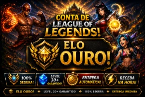 [Entrega Automática] Conta Lol Ouro, 43 Skins, honra 4 - League of Legends