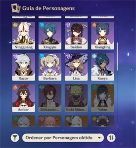 Conta genshin impact com 5*