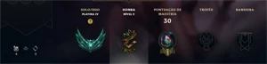 conta platina 4 57% wr barata - League of Legends LOL