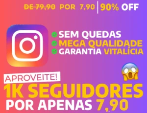 Promoção De Seguidores Reais: 1K Por Apenas 7,90 🔥😱 - Redes Sociais