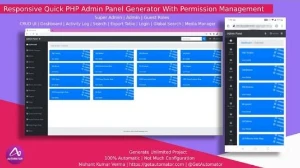 Gerador Automático de Painel Administrativo com MySQL e Perm