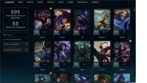 CONTA  DE LOL LEVEL720 COM 228 SKINS E 40 CHOMAS - League of Legends