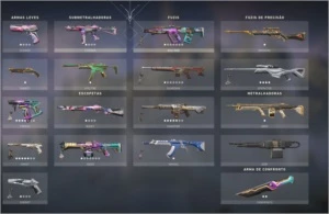 conta valorant muita skin d1