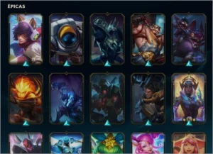 Conta LoL Platina (ex diamond) muito champion e skin! - League of Legends