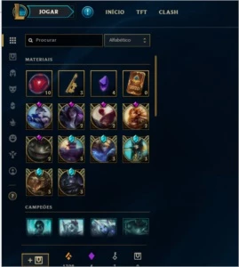 Conta LoL Platina (ex diamond) muito champion e skin! - League of Legends