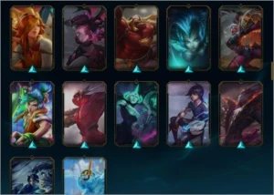 Conta LoL Platina (ex diamond) muito champion e skin! - League of Legends