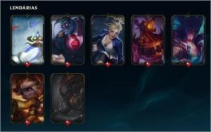 Conta LoL Platina (ex diamond) muito champion e skin! - League of Legends