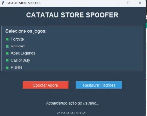 Catatau Store Spoofer + Barato Warzone Fortnite Valorant Etc - Outros