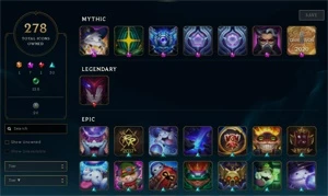 conta de lol d1/d3 - 150 champs - 107 skins. criada em 2014. - League of Legends