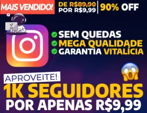 [Promoção] 1,5K Seguidores Instagram por apenas R$ 9,99 - Redes Sociais