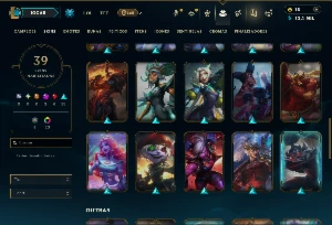 Esmeralda 2 com 90 Champs e 39 Skins ( MAIN JG ) - League of Legends LOL