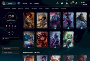 CONTA LEAGUE OF LEGENDS COM 250+ SKINS LOL