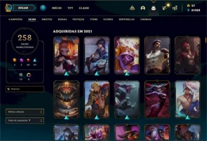 CONTA LEAGUE OF LEGENDS COM 250+ SKINS LOL