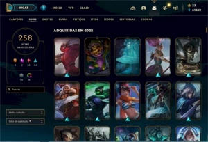 CONTA LEAGUE OF LEGENDS COM 250+ SKINS LOL