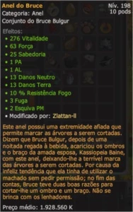 Anel Bruce Exo PA Servidor Spiritia - Dofus