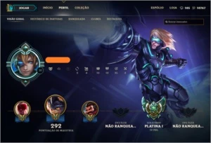 Conta Platina 1 Todos Campeões 168 Skins 2 Ultimates! - League of Legends LOL