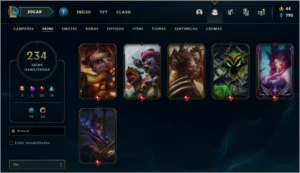Conta League of legends com 238 skins (Melhor preço) LOL