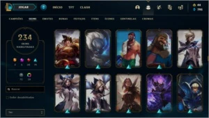 Conta League of legends com 238 skins (Melhor preço) LOL