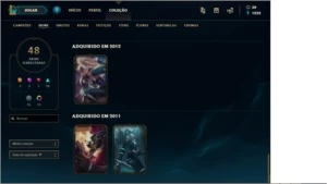 CONTA DO LOL D4 COM JANNA VITORIOSA E OUTRAS SKINS RARAS - League of Legends