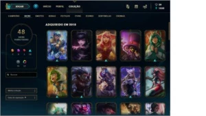 CONTA DO LOL D4 COM JANNA VITORIOSA E OUTRAS SKINS RARAS - League of Legends