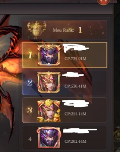 Siren 37 top1 DK STR 730m+ cp level 769 VIP15 - MU Online