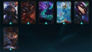LEAGUE OF LEGENDS 113 SKINS TODOS OS CAMPEÕES LOL