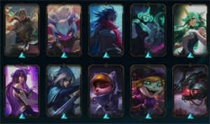 LEAGUE OF LEGENDS 113 SKINS TODOS OS CAMPEÕES LOL