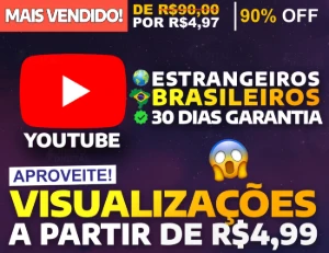 [Promoção] 100 Visualizações Youtube por apenas R$ 0,99 - Redes Sociais