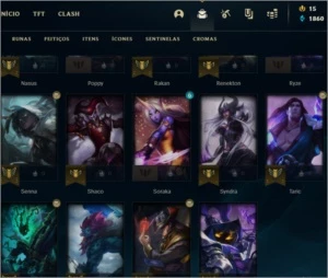 CONTA MESTRE LEAGUE OF LEGENDS EMAIL NÃO VERIFICADO LOL