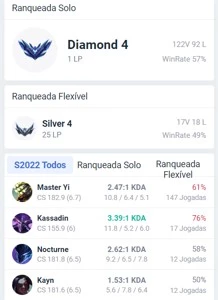 Diamante 4 - Mono Yi - League of Legends LOL