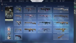 CONTA VALORANT DIVERSAS SKINS