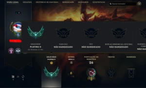 Conta lol smurf platina 2 sem email confirmado ganhando 30lp - League of Legends