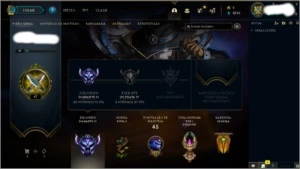 Vendo conta diamante 3 com os dados, League Of Legends LOL