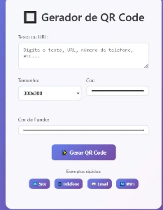 🛒 Gerador de QR Code