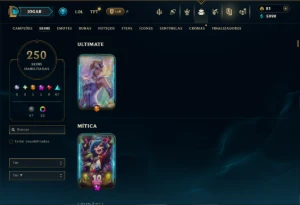 Unranked com TODOS os Champs e 250 Skins ( MID / SUP / JG ) - League of Legends LOL